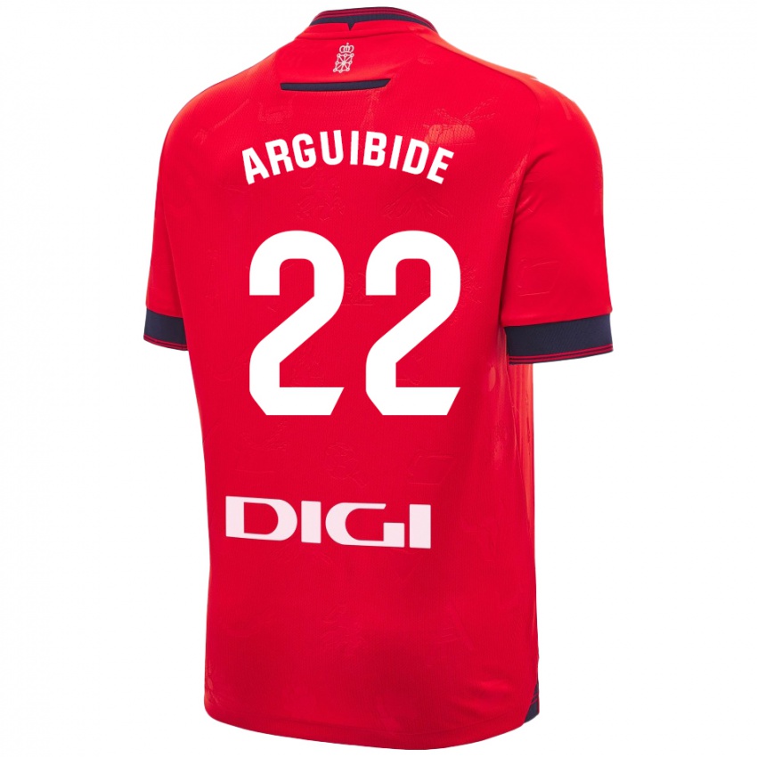 Damen Iñigo Arguibide #22 Rot Weiß Heimtrikot Trikot 2024/25 T-Shirt Österreich