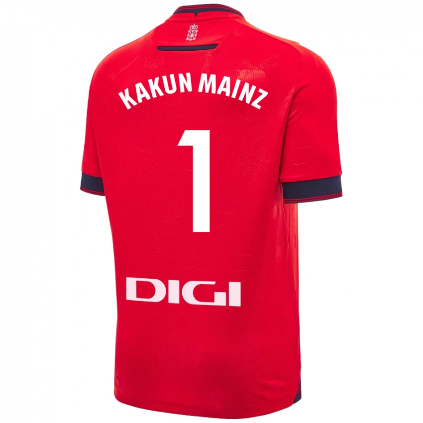 Damen Kakun Mainz #1 Rot Weiß Heimtrikot Trikot 2024/25 T-Shirt Österreich