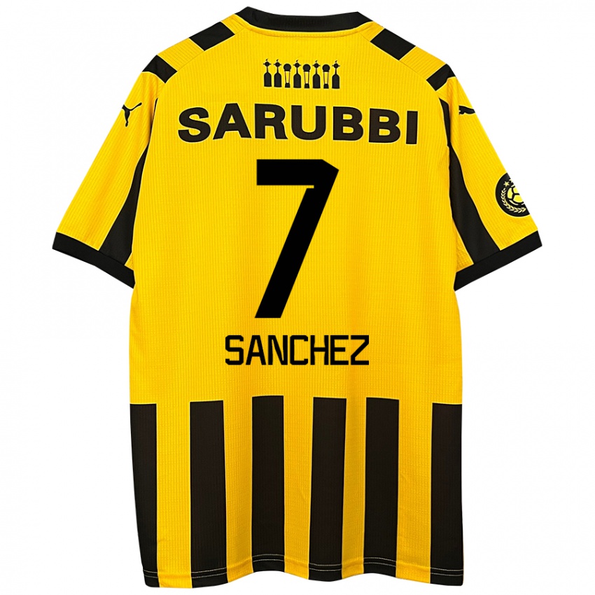 Damen Carlos Sánchez #7 Gelb Schwarz Heimtrikot Trikot 2024/25 T-Shirt Österreich