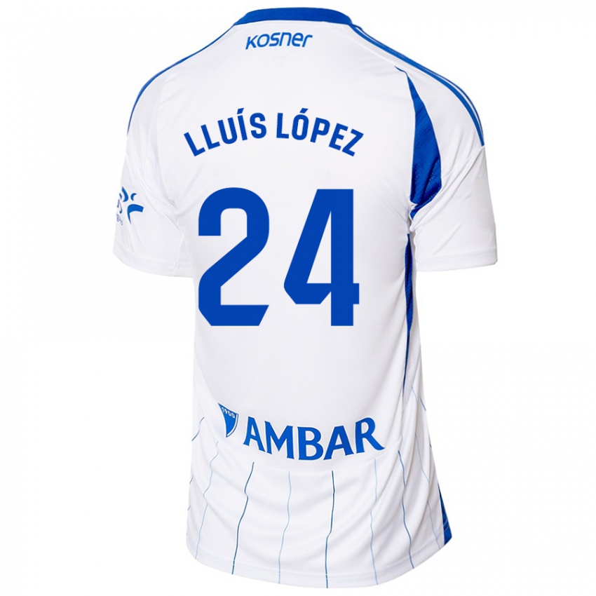 Damen Lluís López #24 Rot Weiß Heimtrikot Trikot 2024/25 T-Shirt Österreich