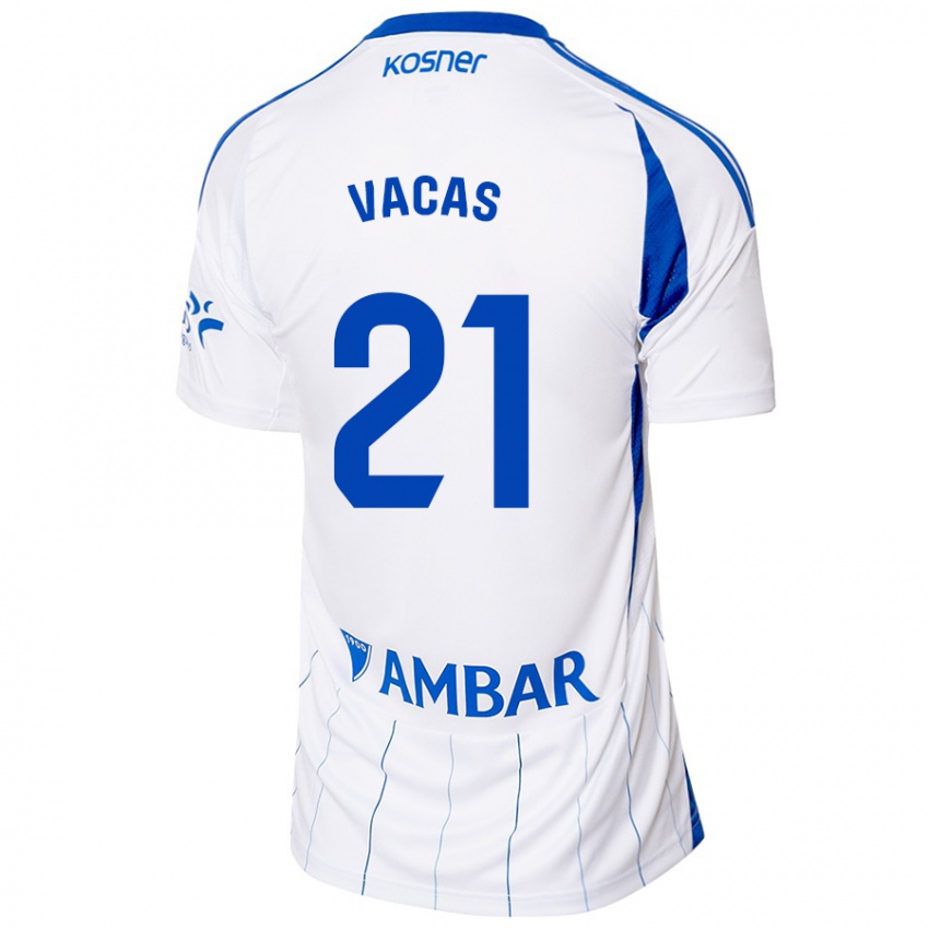 Damen Óscar Vacas #21 Rot Weiß Heimtrikot Trikot 2024/25 T-Shirt Österreich