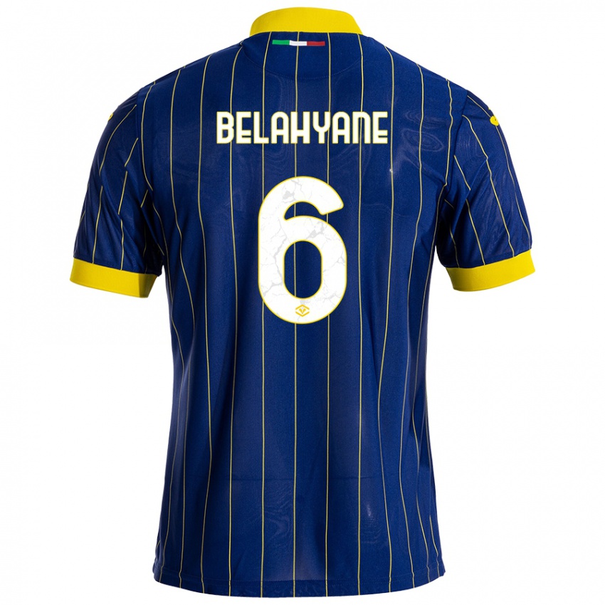 Damen Reda Belahyane #6 Blau Gelb Heimtrikot Trikot 2024/25 T-Shirt Österreich