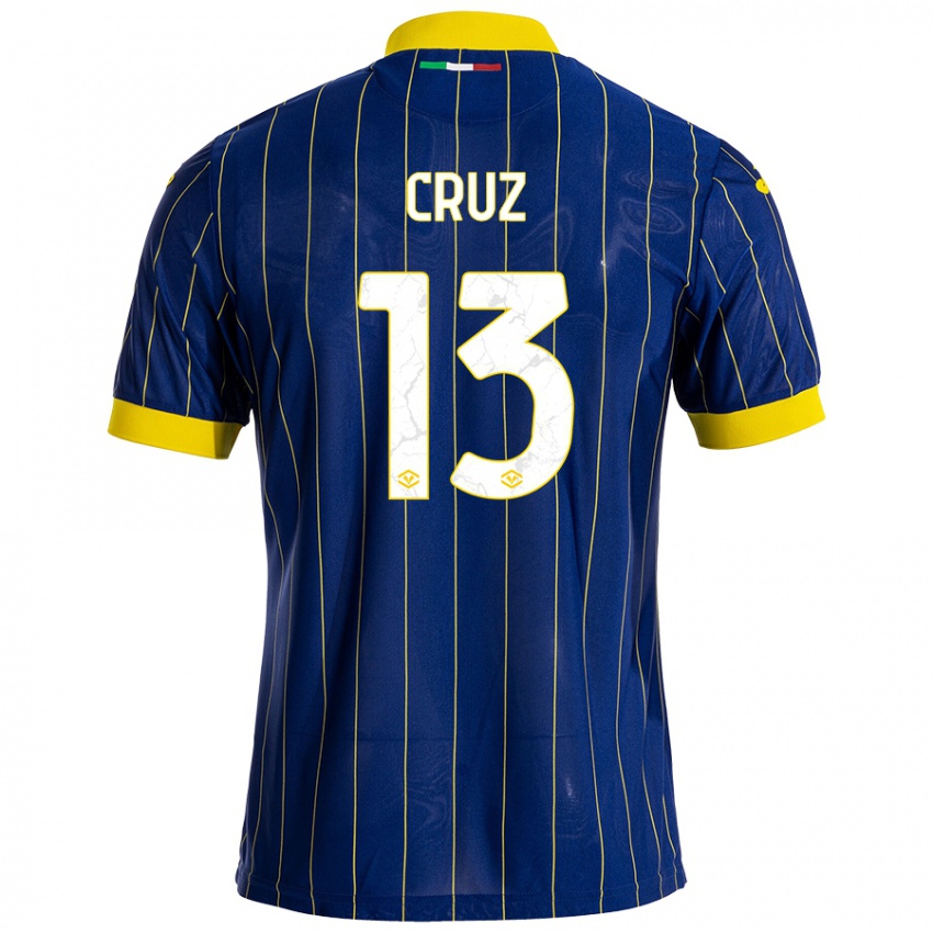 Damen Juan Manuel Cruz #13 Blau Gelb Heimtrikot Trikot 2024/25 T-Shirt Österreich