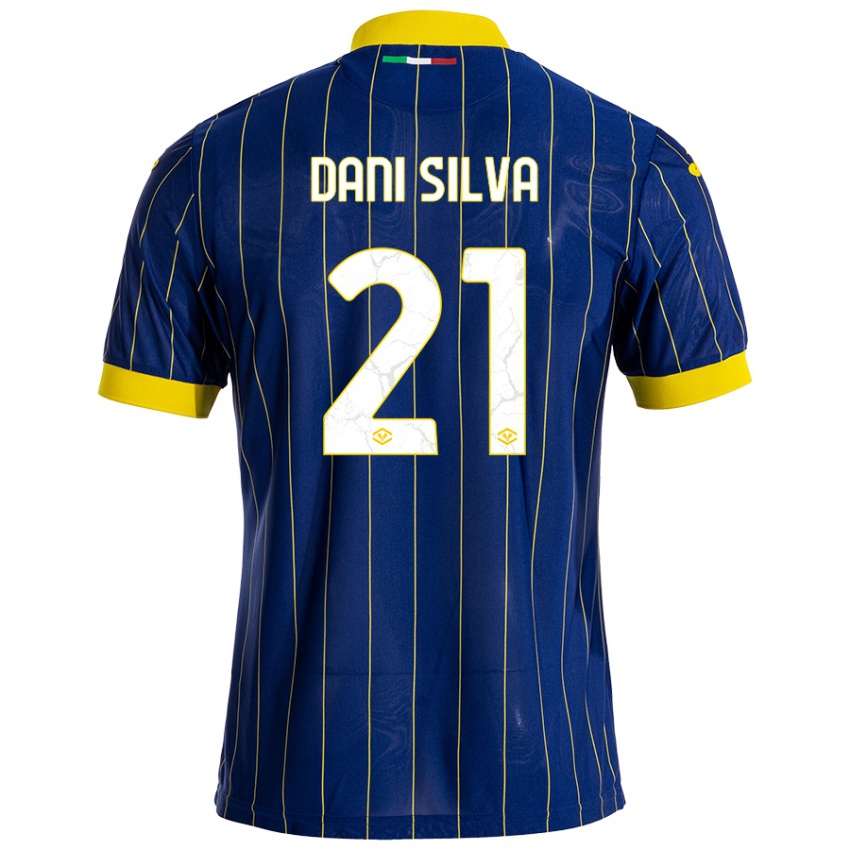 Damen Dani Silva #21 Blau Gelb Heimtrikot Trikot 2024/25 T-Shirt Österreich