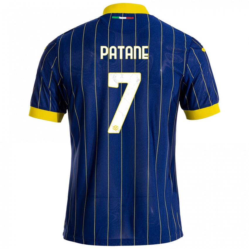 Damen Nicola Patanè #7 Blau Gelb Heimtrikot Trikot 2024/25 T-Shirt Österreich