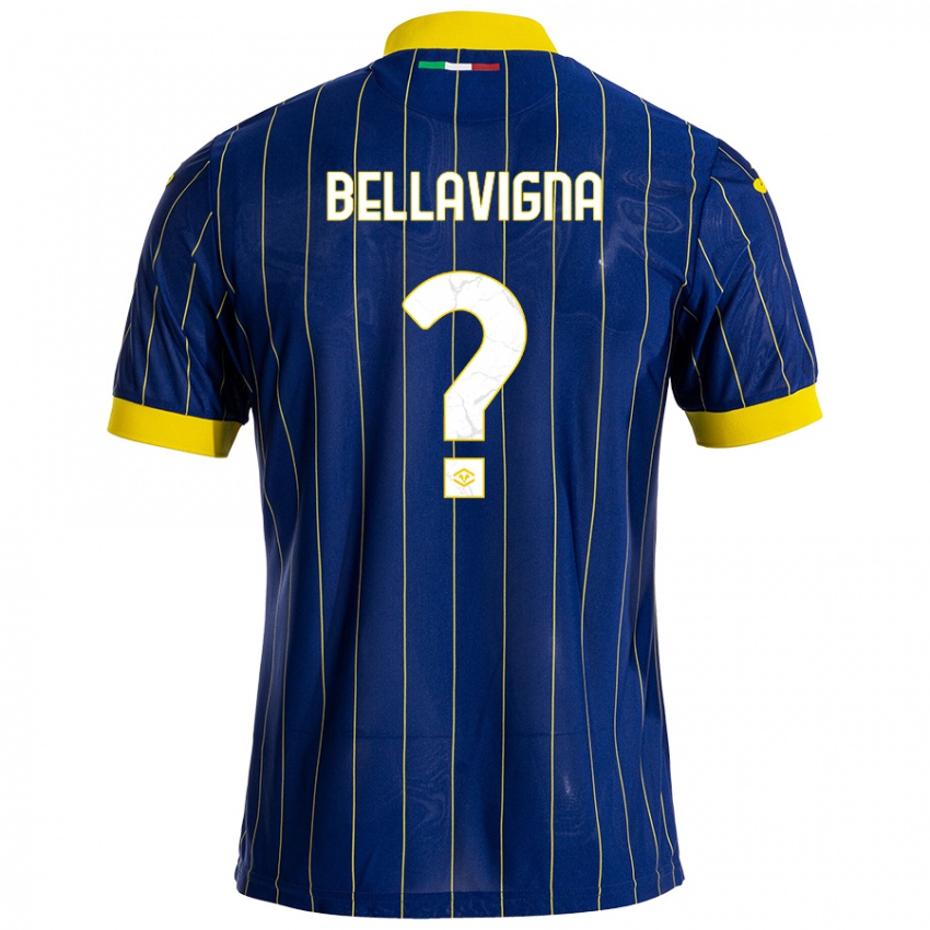 Damen Marco Bellavigna #0 Blau Gelb Heimtrikot Trikot 2024/25 T-Shirt Österreich