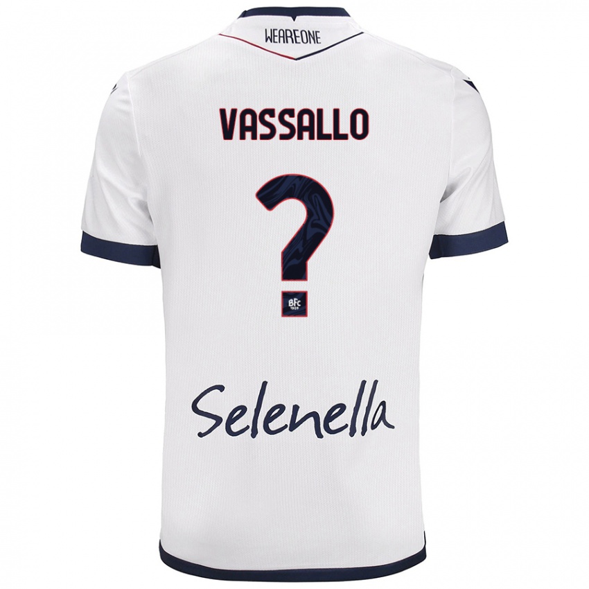 Damen Giacomo Vassallo #0 Weiß Königsblau Auswärtstrikot Trikot 2024/25 T-Shirt Österreich