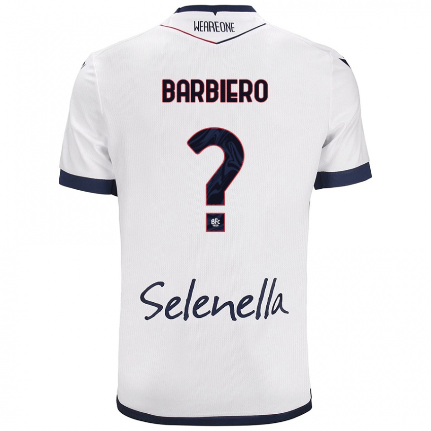 Damen Andrea Barbiero #0 Weiß Königsblau Auswärtstrikot Trikot 2024/25 T-Shirt Österreich