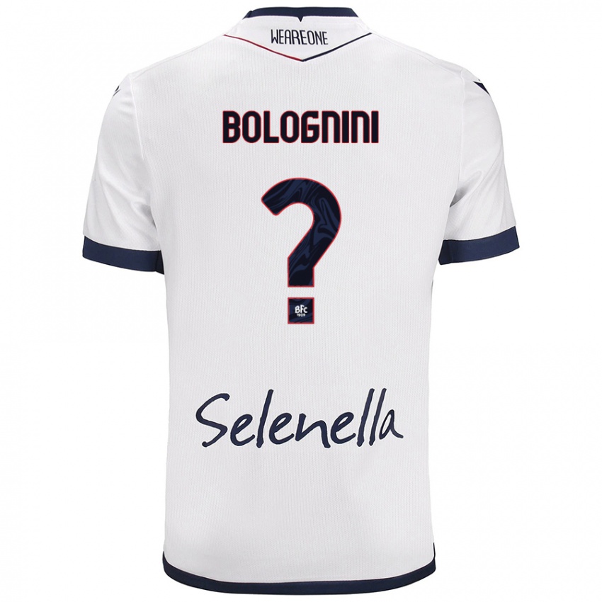 Damen Andrea Bolognini #0 Weiß Königsblau Auswärtstrikot Trikot 2024/25 T-Shirt Österreich