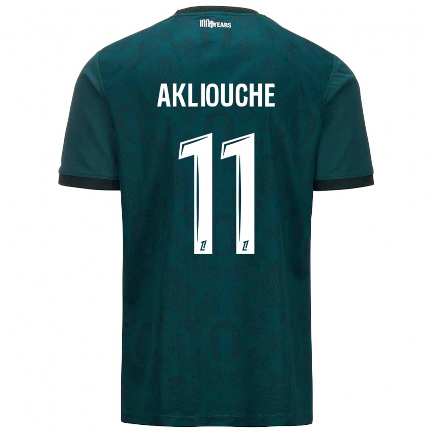 Damen Maghnes Akliouche #11 Dunkelgrün Auswärtstrikot Trikot 2024/25 T-Shirt Österreich