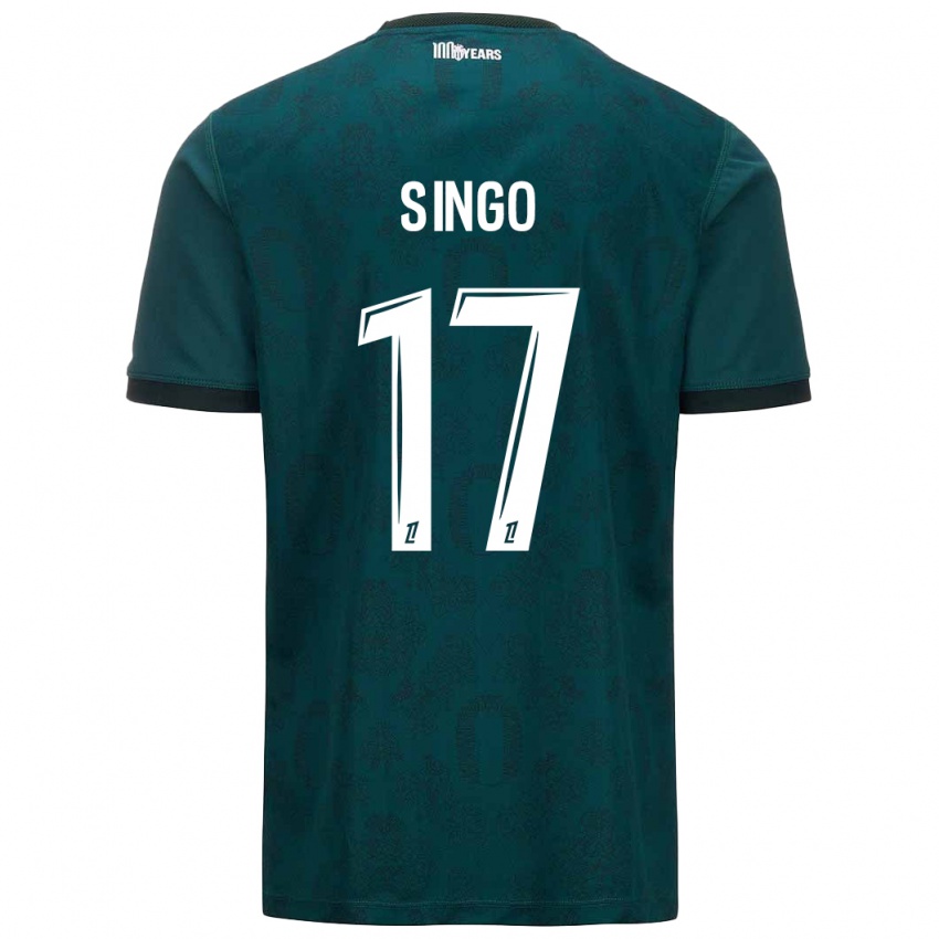 Damen Wilfried Singo #17 Dunkelgrün Auswärtstrikot Trikot 2024/25 T-Shirt Österreich