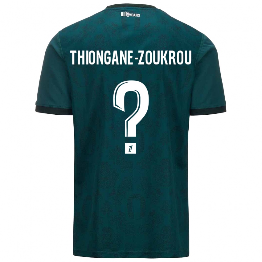 Damen Ackah-Tidiane Thiongane-Zoukrou #0 Dunkelgrün Auswärtstrikot Trikot 2024/25 T-Shirt Österreich