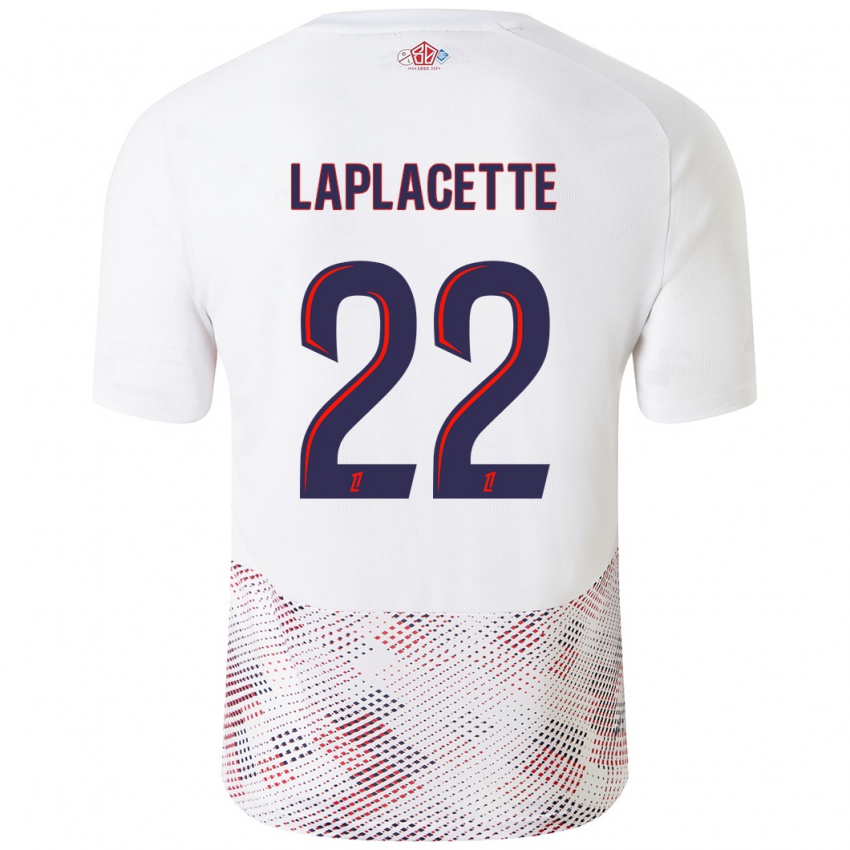 Damen Tess Laplacette #22 Weiß Königsblau Auswärtstrikot Trikot 2024/25 T-Shirt Österreich