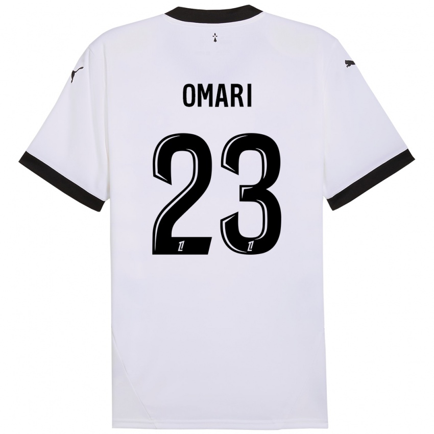 Damen Warmed Omari #23 Weiß Schwarz Auswärtstrikot Trikot 2024/25 T-Shirt Österreich