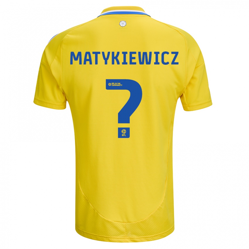 Damen Luke Matykiewicz #0 Gelb Blau Auswärtstrikot Trikot 2024/25 T-Shirt Österreich