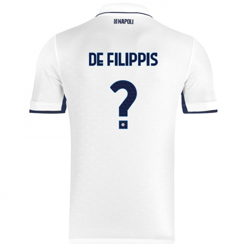 Damen Antonio De Filippis #0 Weiß Königsblau Auswärtstrikot Trikot 2024/25 T-Shirt Österreich