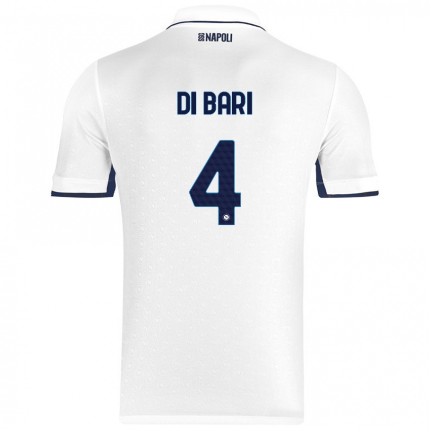 Damen Martina Di Bari #4 Weiß Königsblau Auswärtstrikot Trikot 2024/25 T-Shirt Österreich