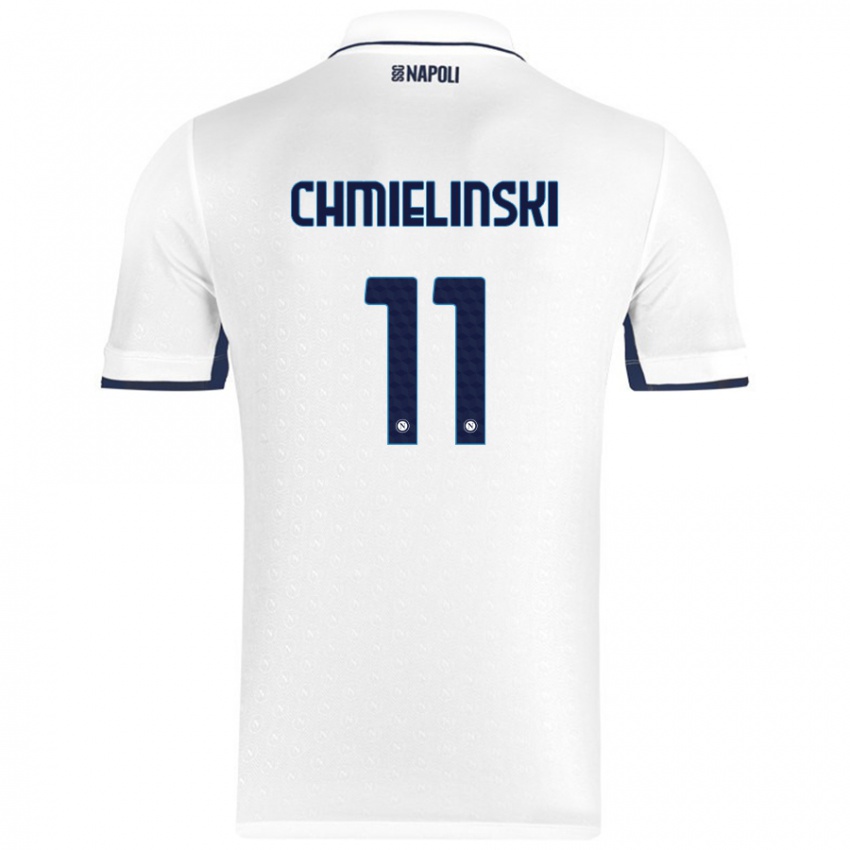 Damen Gina Chmielinski #11 Weiß Königsblau Auswärtstrikot Trikot 2024/25 T-Shirt Österreich