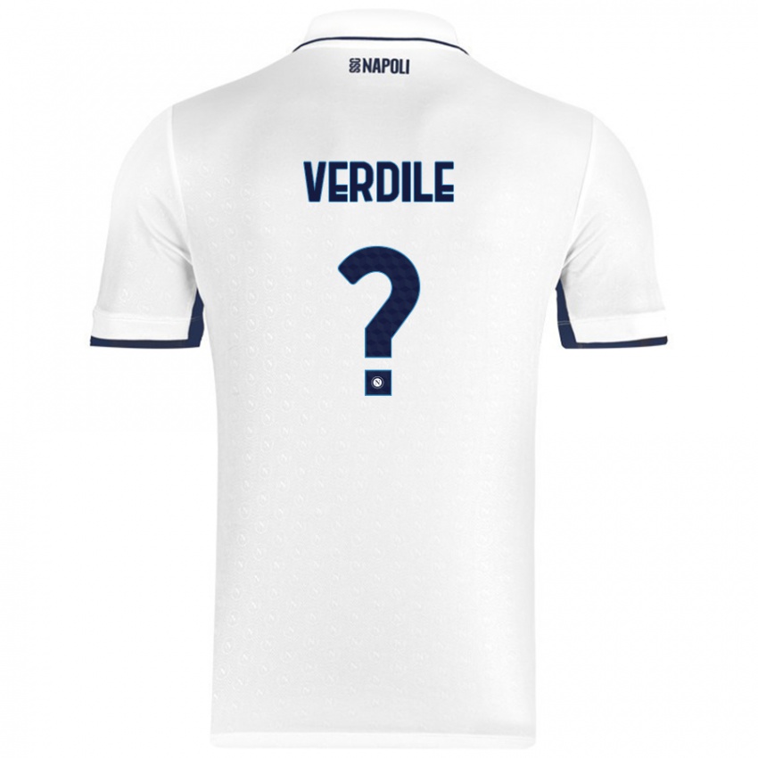 Damen Domenico Verdile #0 Weiß Königsblau Auswärtstrikot Trikot 2024/25 T-Shirt Österreich