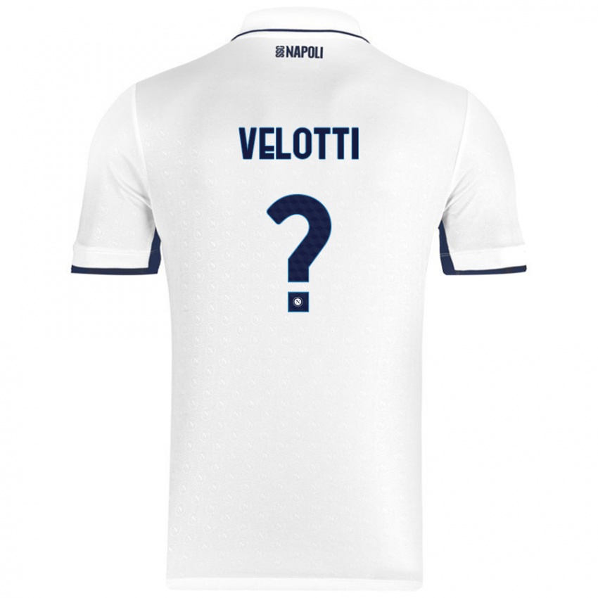 Damen Christian Velotti #0 Weiß Königsblau Auswärtstrikot Trikot 2024/25 T-Shirt Österreich