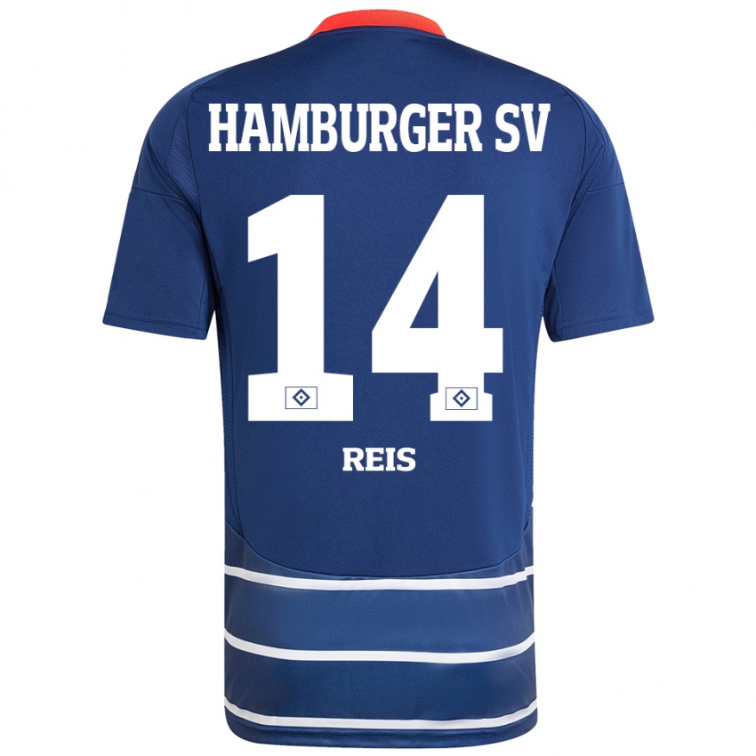 Damen Ludovit Reis #14 Dunkelblau Auswärtstrikot Trikot 2024/25 T-Shirt Österreich