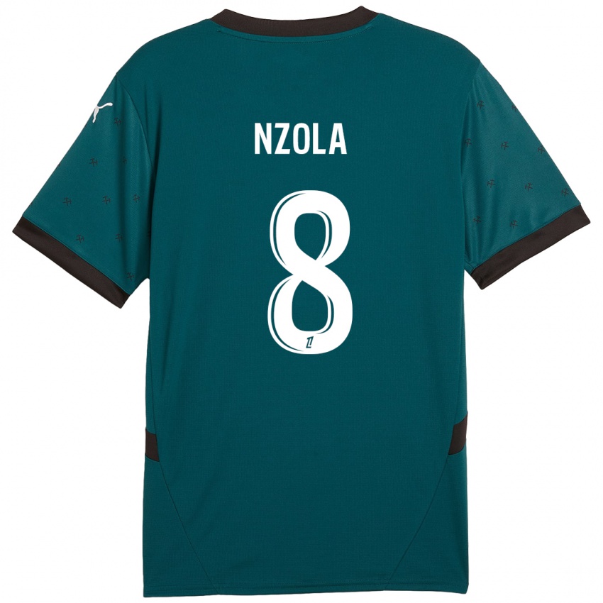 Damen M'bala Nzola #8 Dunkelgrün Auswärtstrikot Trikot 2024/25 T-Shirt Österreich