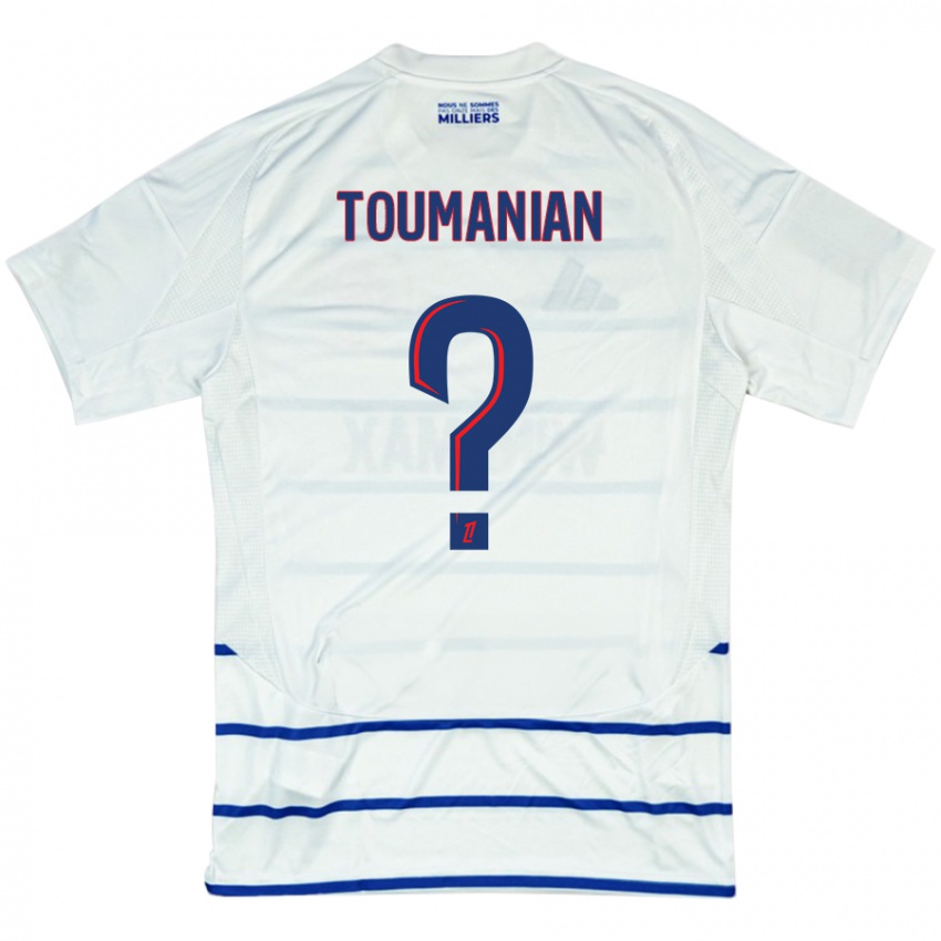 Damen Anthony Toumanian #0 Weiß Blau Auswärtstrikot Trikot 2024/25 T-Shirt Österreich