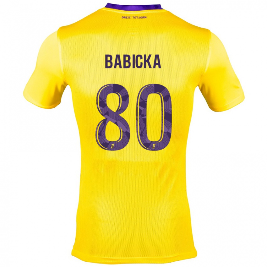 Damen Shavy Babicka #80 Gelb Lila Auswärtstrikot Trikot 2024/25 T-Shirt Österreich