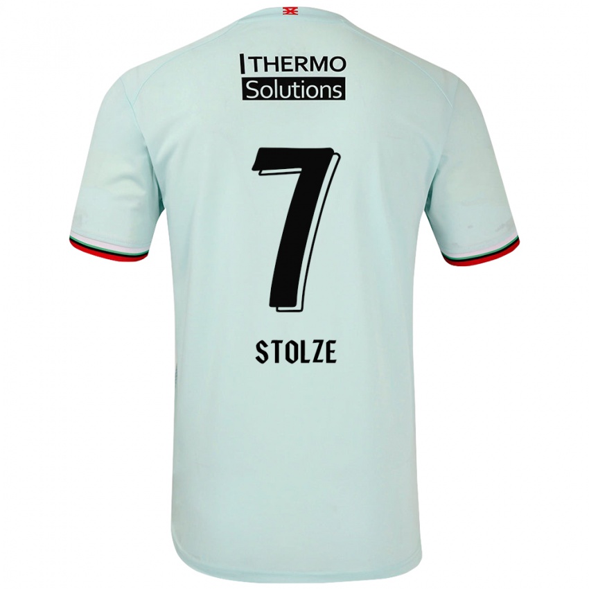 Damen Anna-Lena Stolze #7 Hellgrün Auswärtstrikot Trikot 2024/25 T-Shirt Österreich