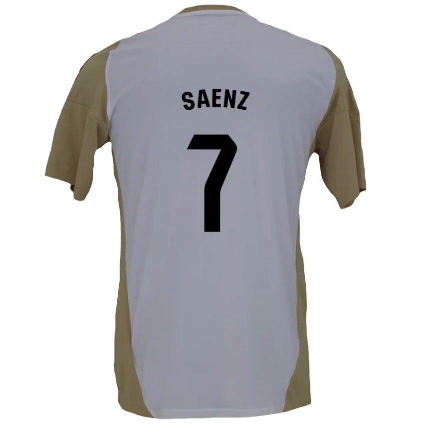 Damen Raúl Sáenz #7 Braunweiß Auswärtstrikot Trikot 2024/25 T-Shirt Österreich