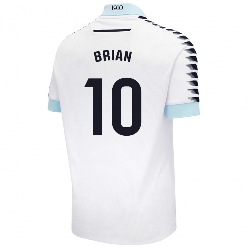 Damen Brian Ocampo #10 Weiß Blau Auswärtstrikot Trikot 2024/25 T-Shirt Österreich