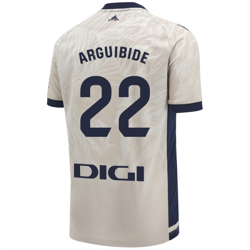 Damen Iñigo Arguibide #22 Hellgrau Auswärtstrikot Trikot 2024/25 T-Shirt Österreich