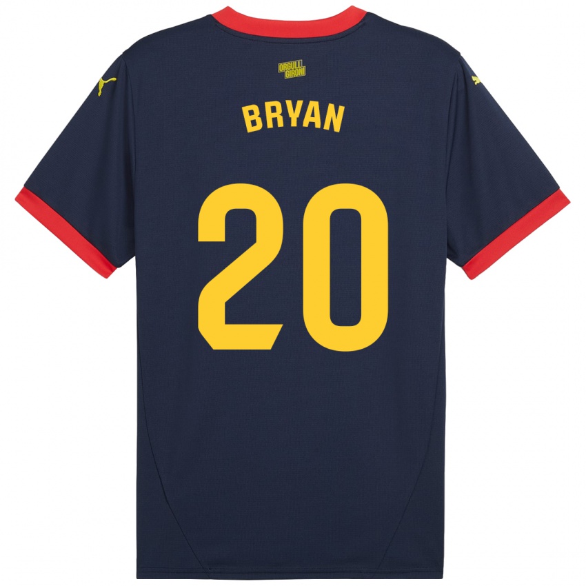 Damen Bryan Gil #20 Marinerot Auswärtstrikot Trikot 2024/25 T-Shirt Österreich