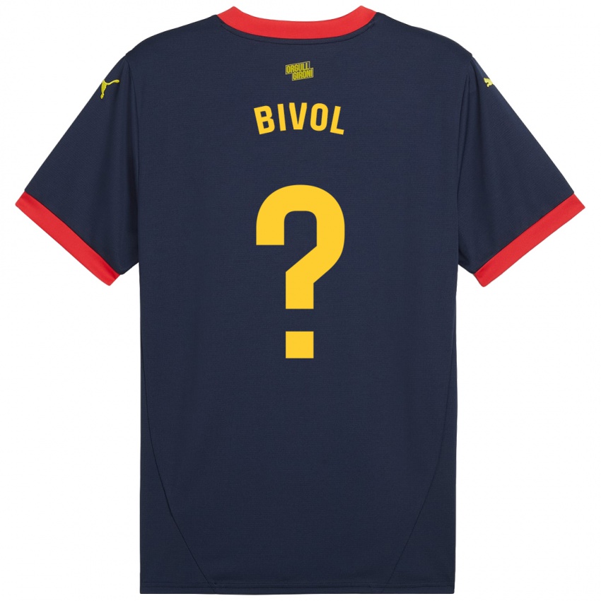 Damen Victor Bivol #0 Marinerot Auswärtstrikot Trikot 2024/25 T-Shirt Österreich