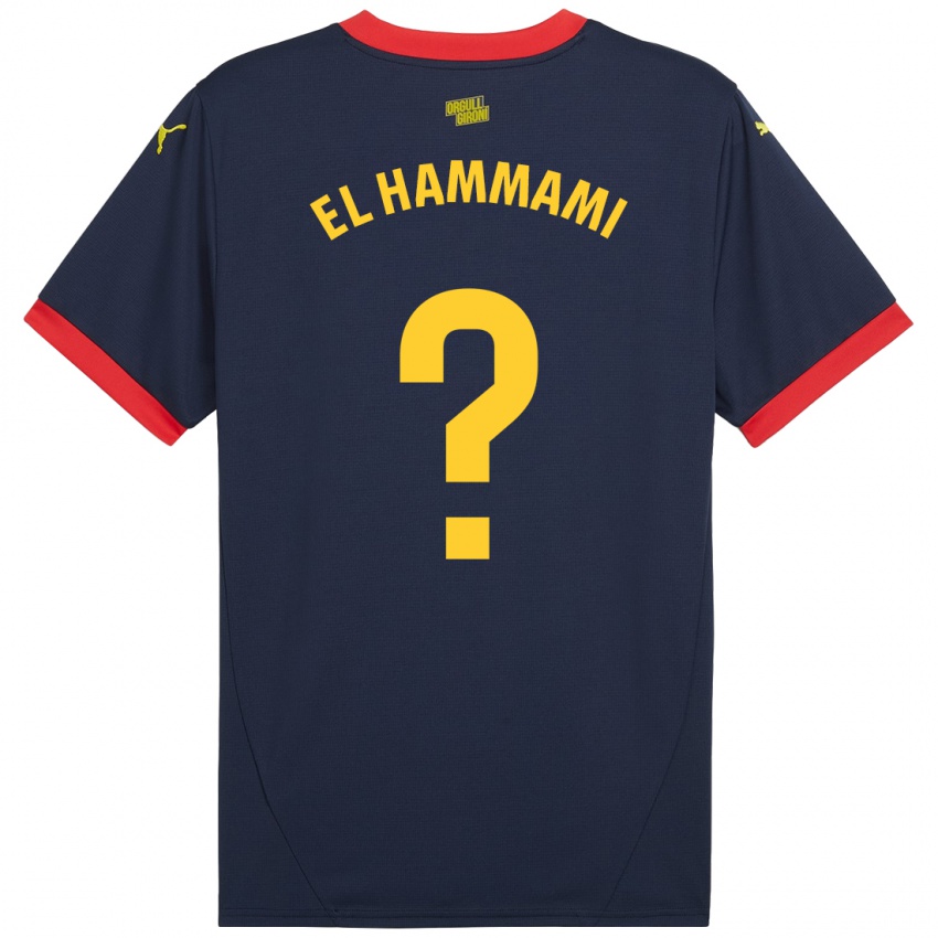 Damen Ayoub El Hammami #0 Marinerot Auswärtstrikot Trikot 2024/25 T-Shirt Österreich