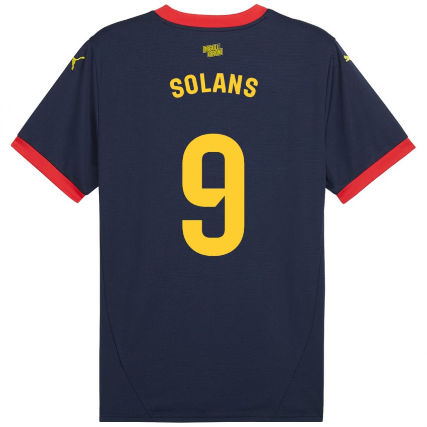 Damen Sergi Solans #9 Marinerot Auswärtstrikot Trikot 2024/25 T-Shirt Österreich