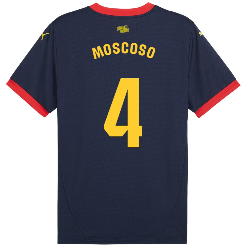 Damen Miriam Moscoso #4 Marinerot Auswärtstrikot Trikot 2024/25 T-Shirt Österreich