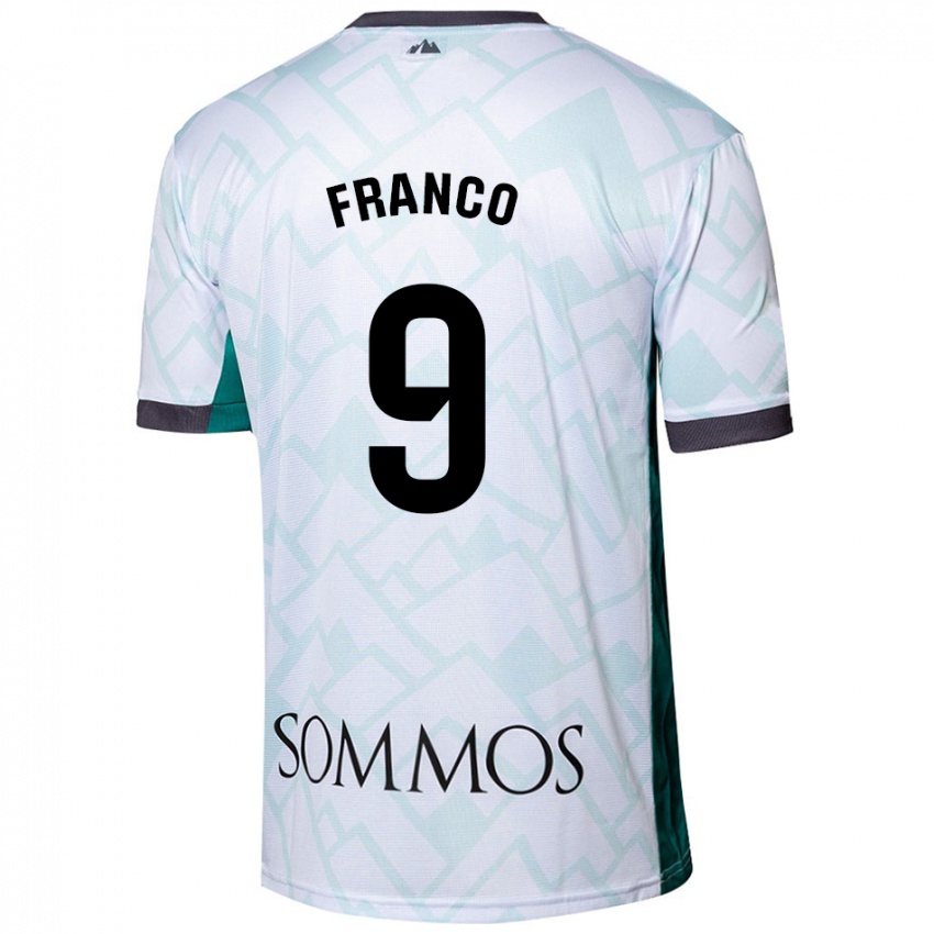 Damen Santi Franco #9 Weiß Grün Auswärtstrikot Trikot 2024/25 T-Shirt Österreich