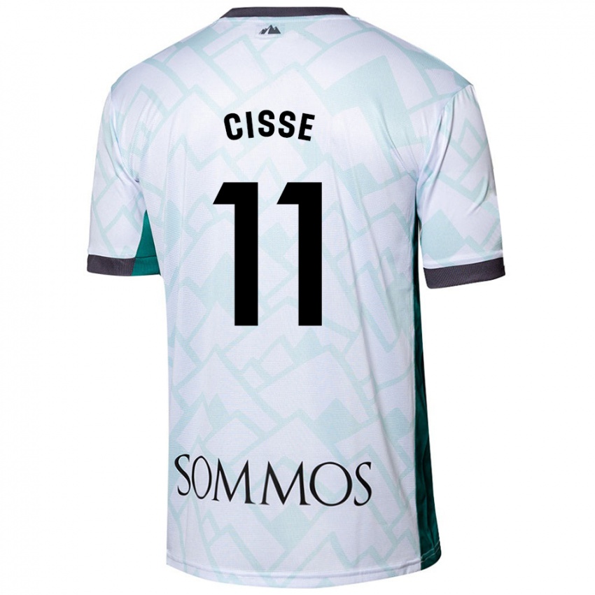 Damen Bakary Cissé #11 Weiß Grün Auswärtstrikot Trikot 2024/25 T-Shirt Österreich