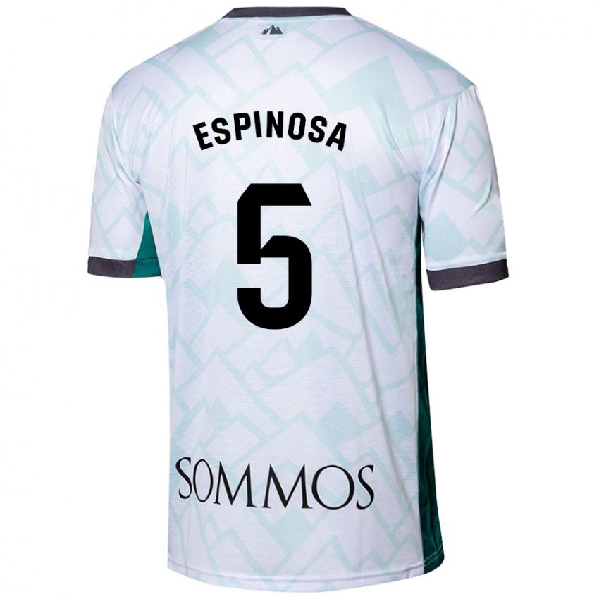 Damen Diego Espinosa #5 Weiß Grün Auswärtstrikot Trikot 2024/25 T-Shirt Österreich