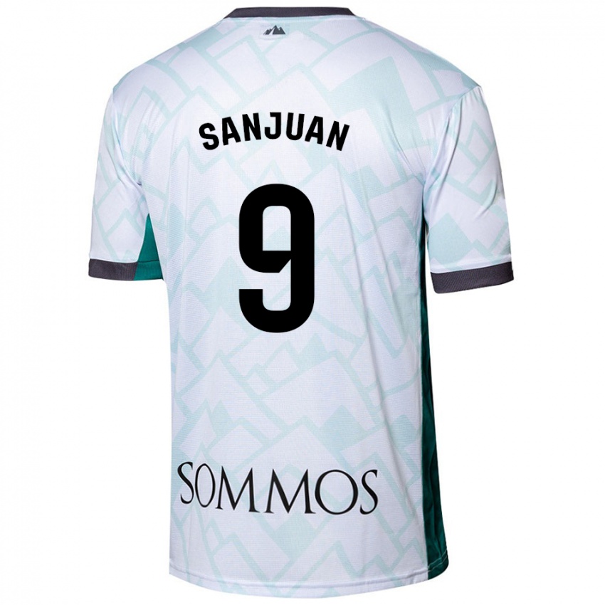 Damen Royo Sanjuan #9 Weiß Grün Auswärtstrikot Trikot 2024/25 T-Shirt Österreich