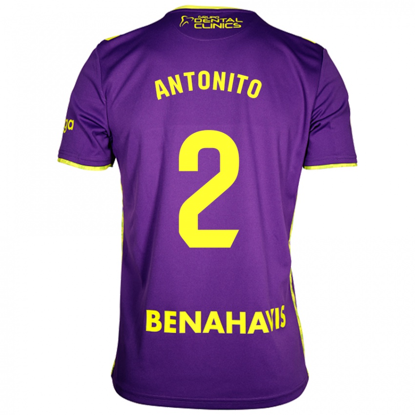 Damen Antoñito #2 Lila Gelb Auswärtstrikot Trikot 2024/25 T-Shirt Österreich