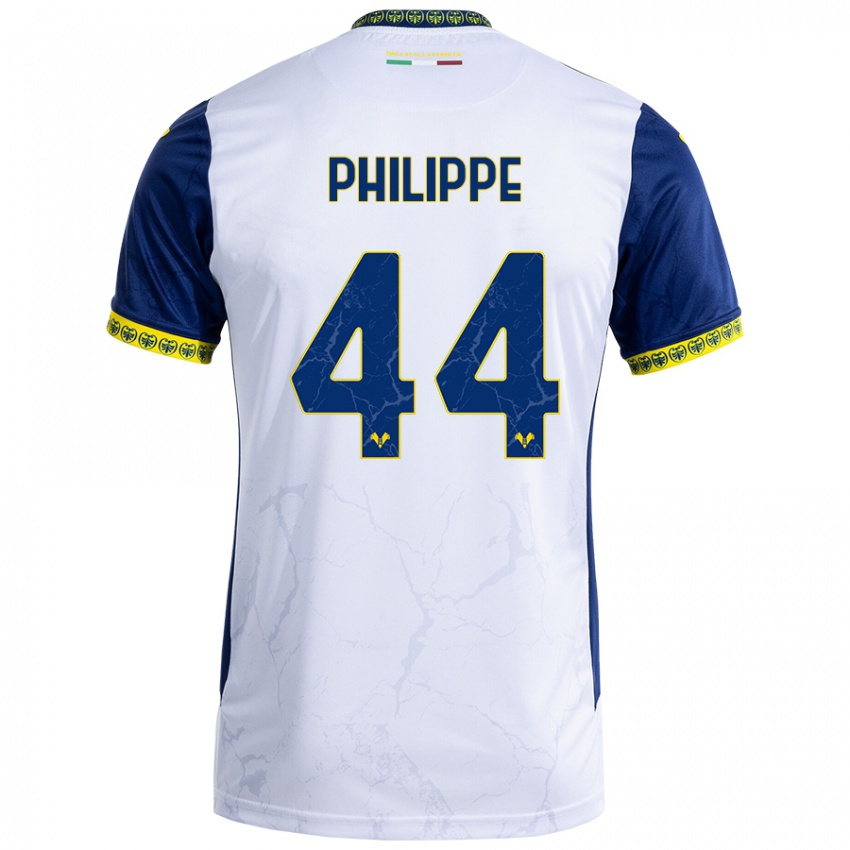 Damen Mathis Philippe #44 Weiß Blau Auswärtstrikot Trikot 2024/25 T-Shirt Österreich