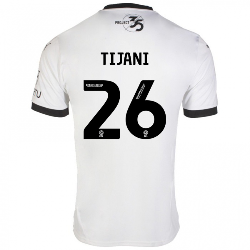 Damen Muhamed Tijani #26 Weiß Schwarz Auswärtstrikot Trikot 2024/25 T-Shirt Österreich