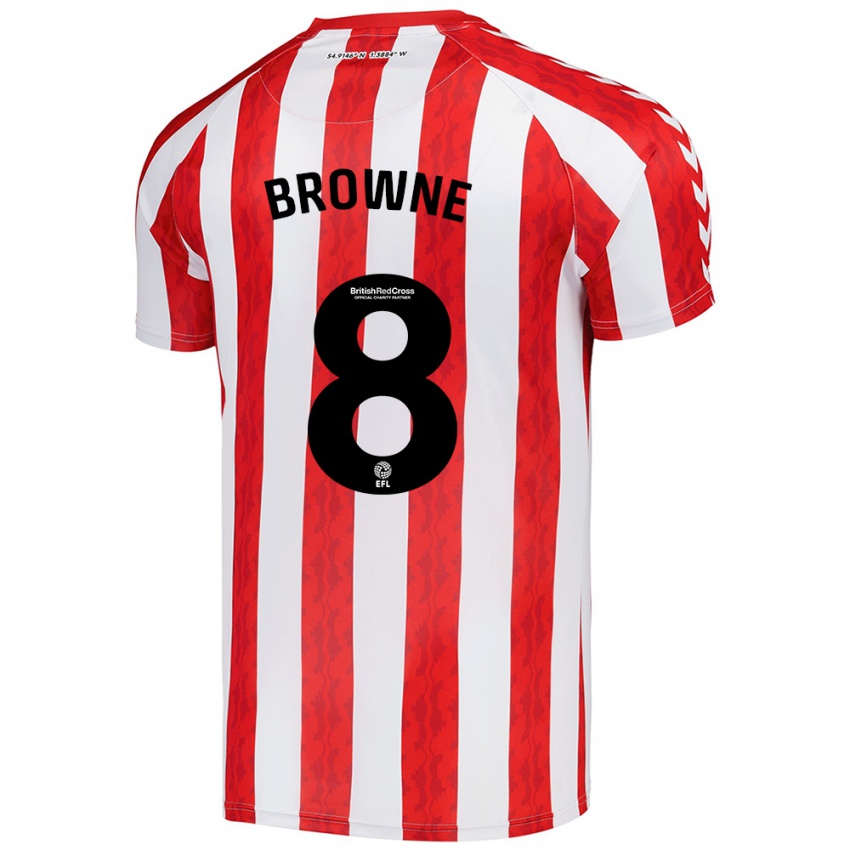 Kinder Alan Browne #8 Rot Weiß Heimtrikot Trikot 2024/25 T-Shirt Österreich