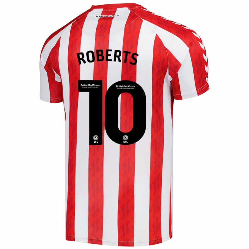 Kinder Patrick Roberts #10 Rot Weiß Heimtrikot Trikot 2024/25 T-Shirt Österreich