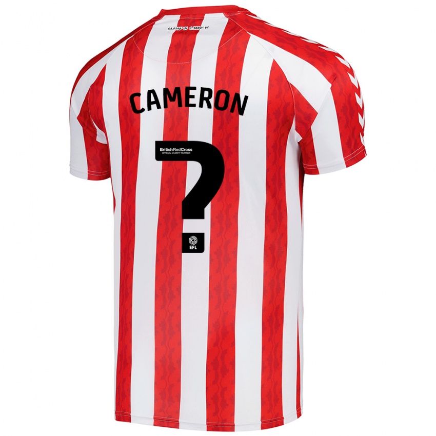 Kinder Dan Cameron #0 Rot Weiß Heimtrikot Trikot 2024/25 T-Shirt Österreich