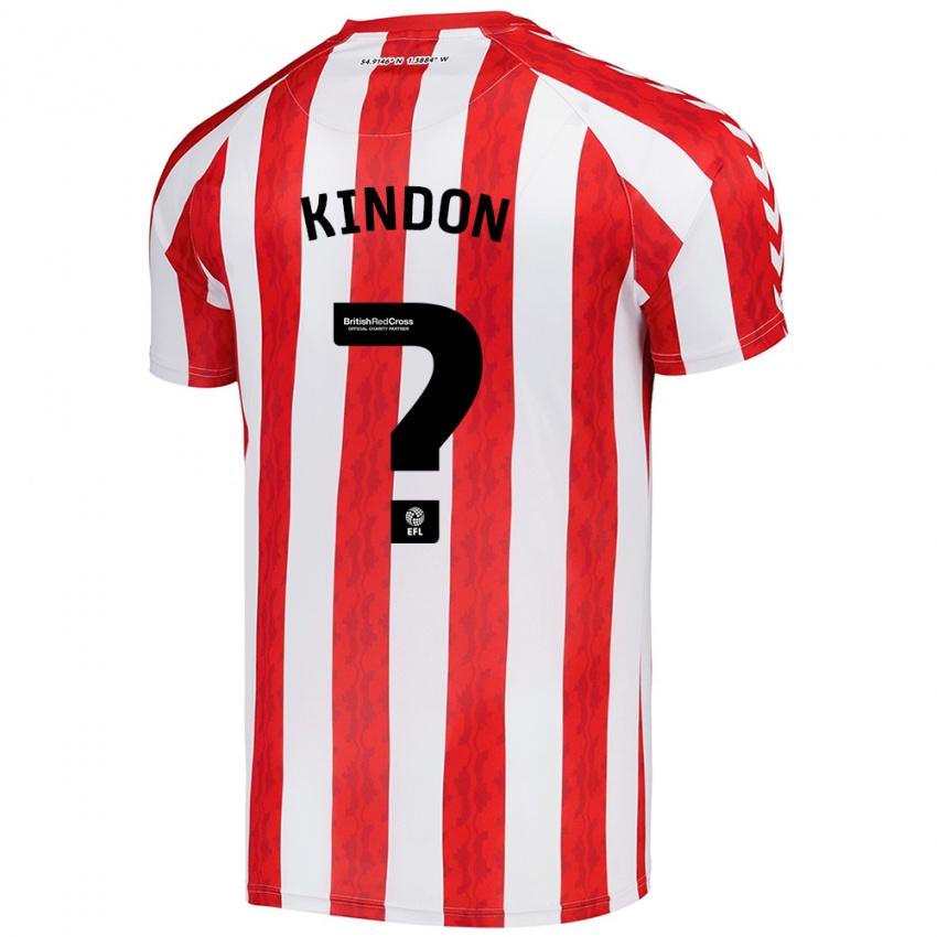 Kinder Ben Kindon #0 Rot Weiß Heimtrikot Trikot 2024/25 T-Shirt Österreich