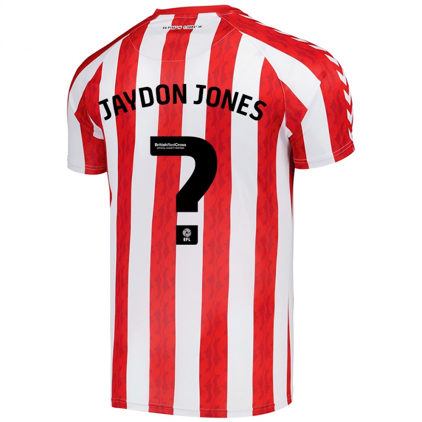 Kinder Jaydon Jones #0 Rot Weiß Heimtrikot Trikot 2024/25 T-Shirt Österreich