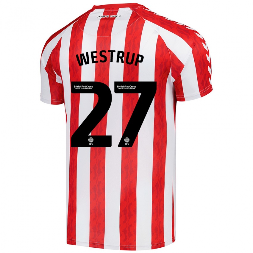 Kinder Brianna Westrup #27 Rot Weiß Heimtrikot Trikot 2024/25 T-Shirt Österreich